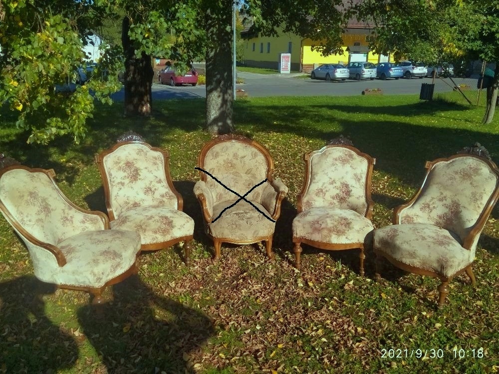 Starožitné křesla 4kusy-6600,-kč
