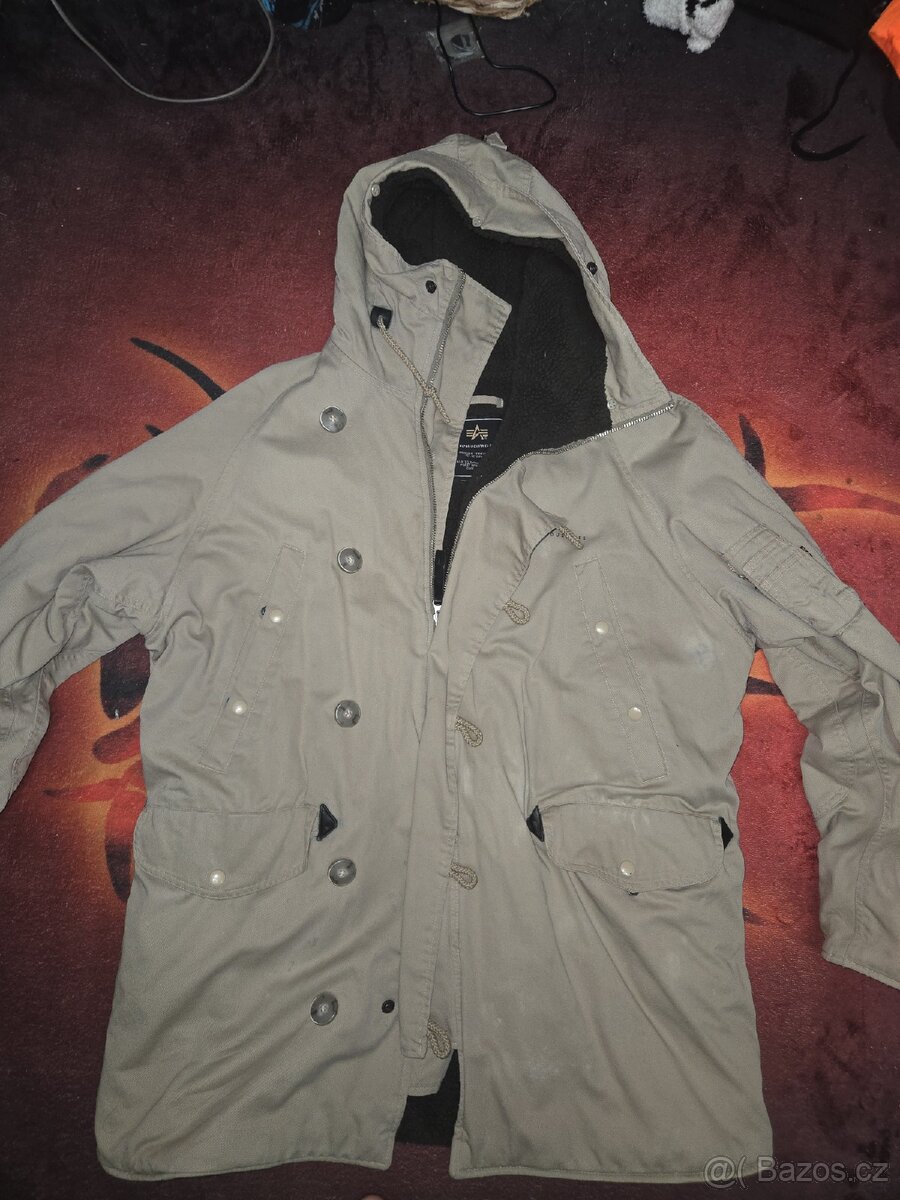 ALPHA Industries parka bunda vel .XL stav 8/10 ,stav viz