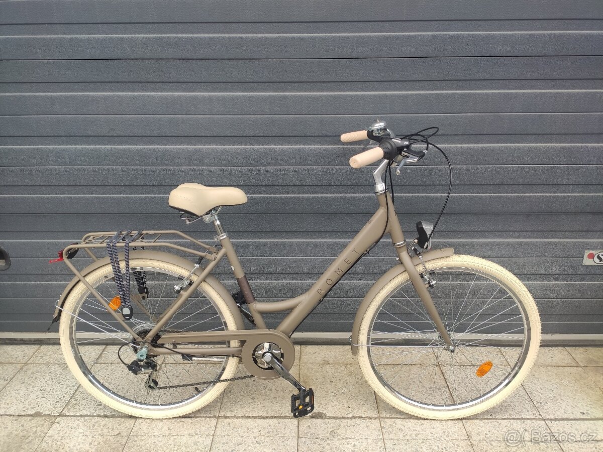 Nové dámské městské kolo Romet Sonata Eco 26" Champagne 17