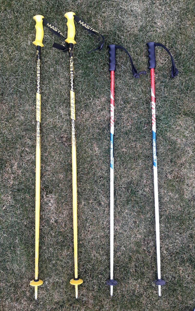 Lyžařské sjezdové hole 105cm a 120cm