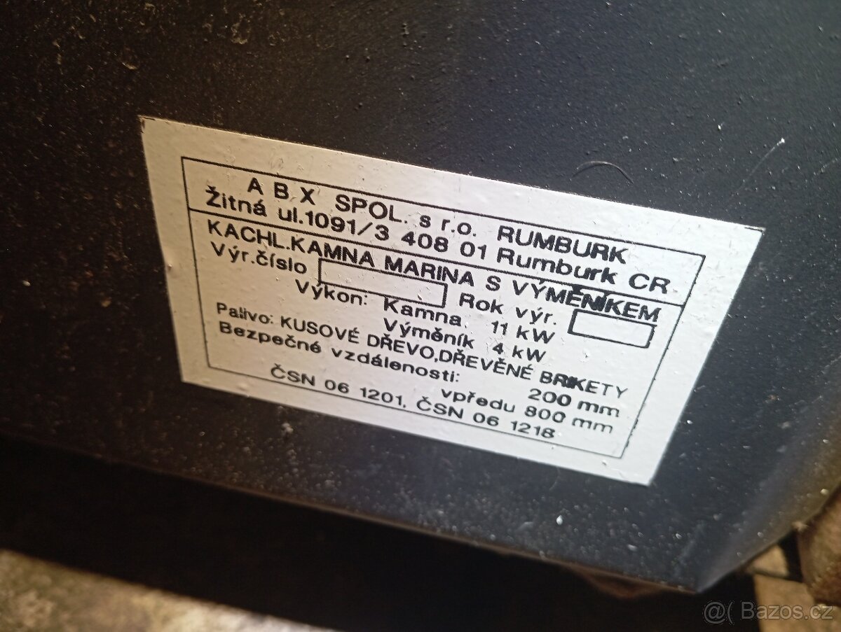 Kachlová kamna ABX