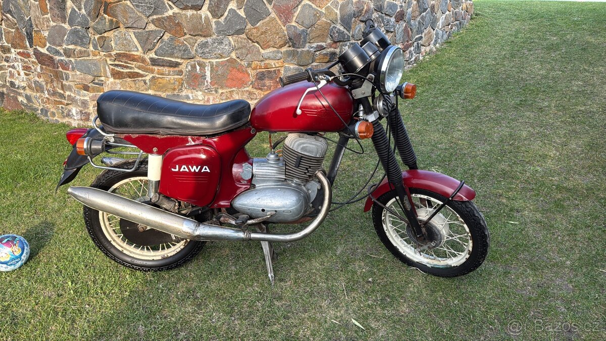 Jawa 250b592 rv 1969 s TP a STK stará malá Spz