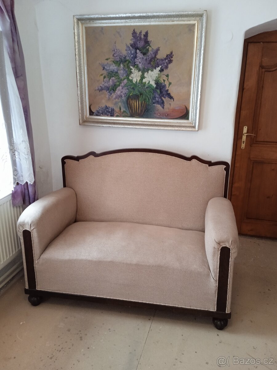 Pohovka starodávná,sofa,zámecká sedačka