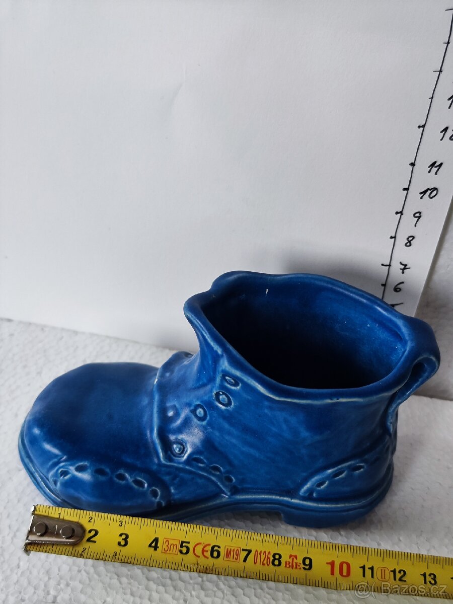 Keramická bota modrá