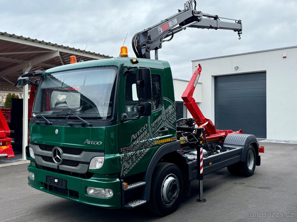 MERCEDES-BENZ ATEGO 1218 HÁKOVÝ NOSIČ vh100 HYDRAULICKÁ RUKA