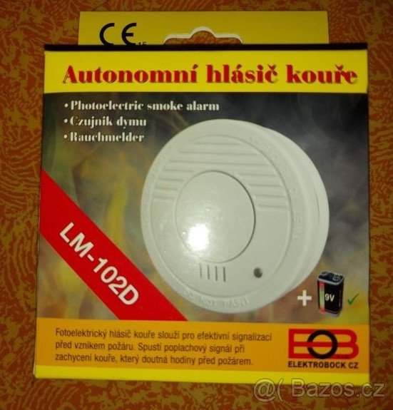 Autonomní hlásič kouře LM-102D fotoelektrický