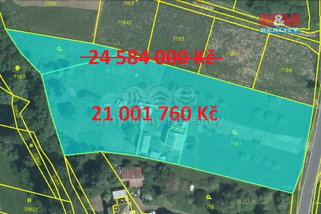Prodej pozemku k bydlení, 7024 m², Štěnovice, ul. Čižická