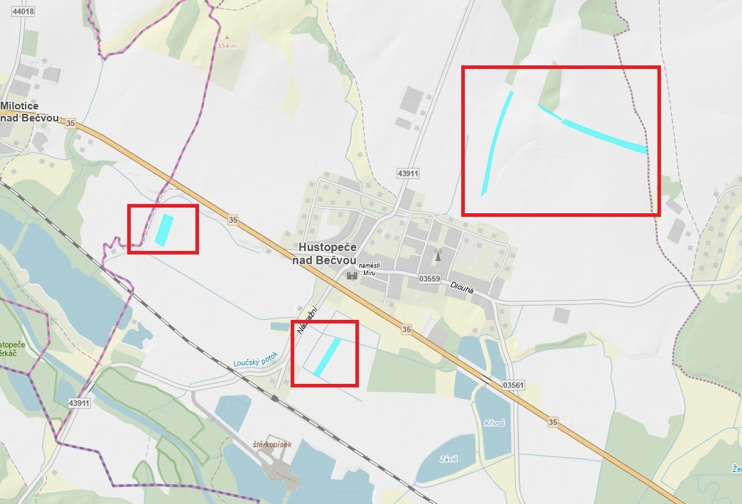 Prodej polí v Hustopečích nad Bečvou – 4,5 ha