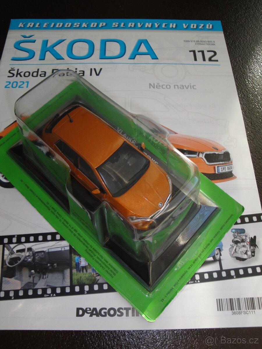 Prodám modely Kaleidoskop slavných vozů ŠKODA 1:43