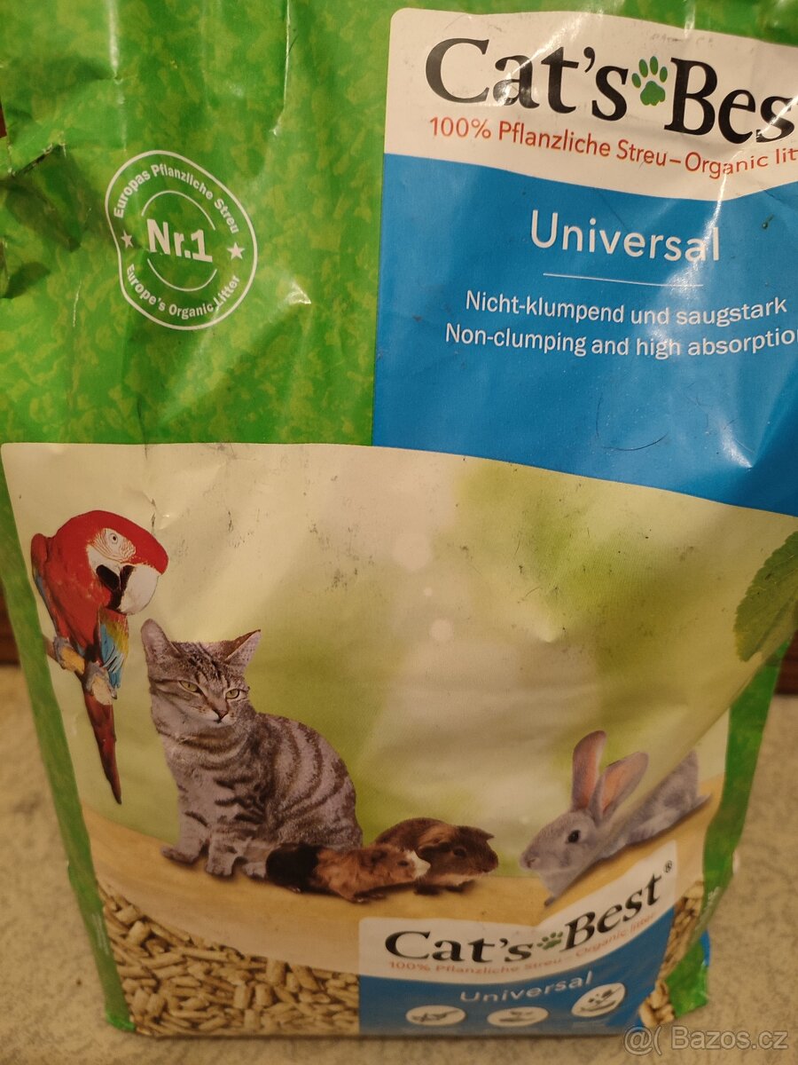 Prodám stelivo Cats Best 3x 5,5 kg