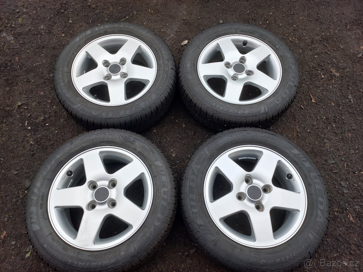 Prodám sadu ALU kol ROD 195/60 R15 zimní