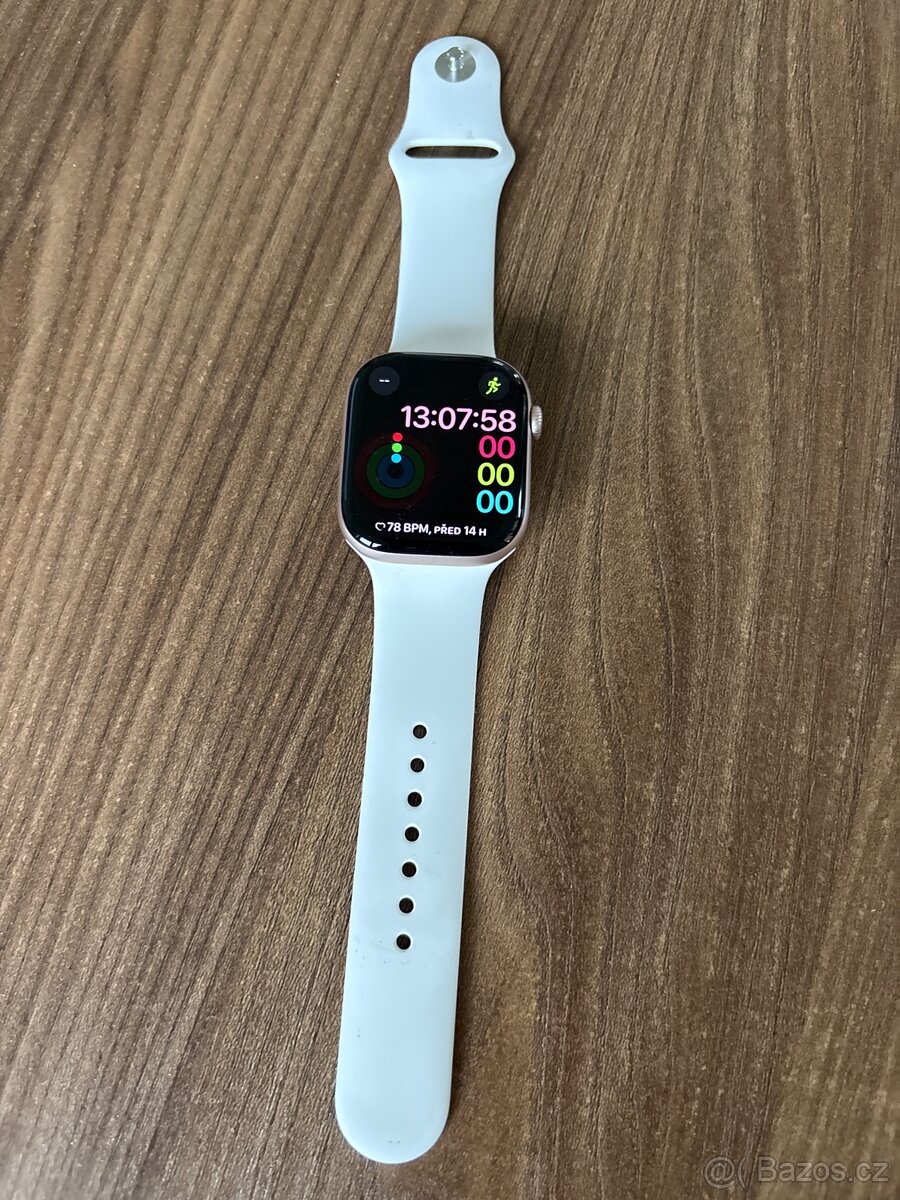 Apple Watch Series 10 46mm Růžově s řemínkem - S/M