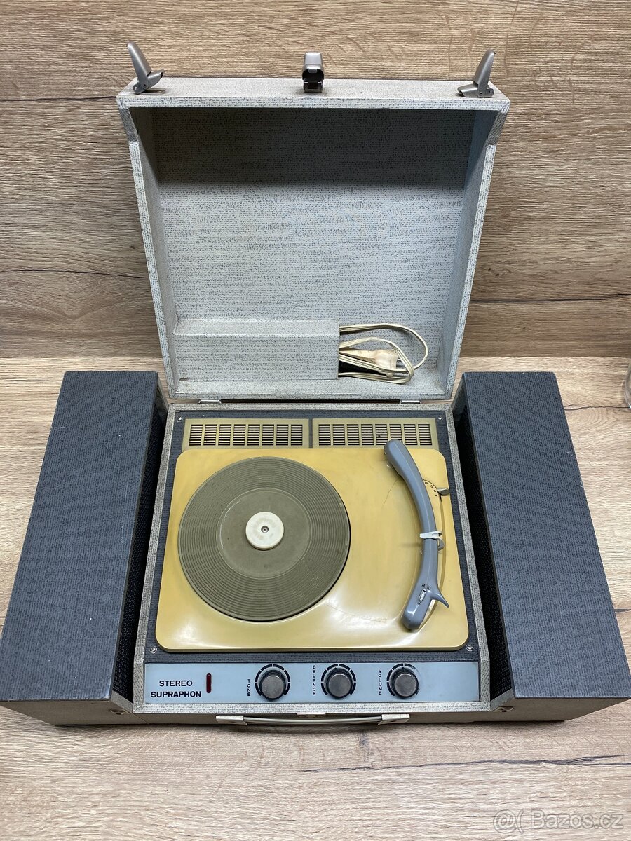 gramofon starý gramofon supraphon GZC641A retro audio