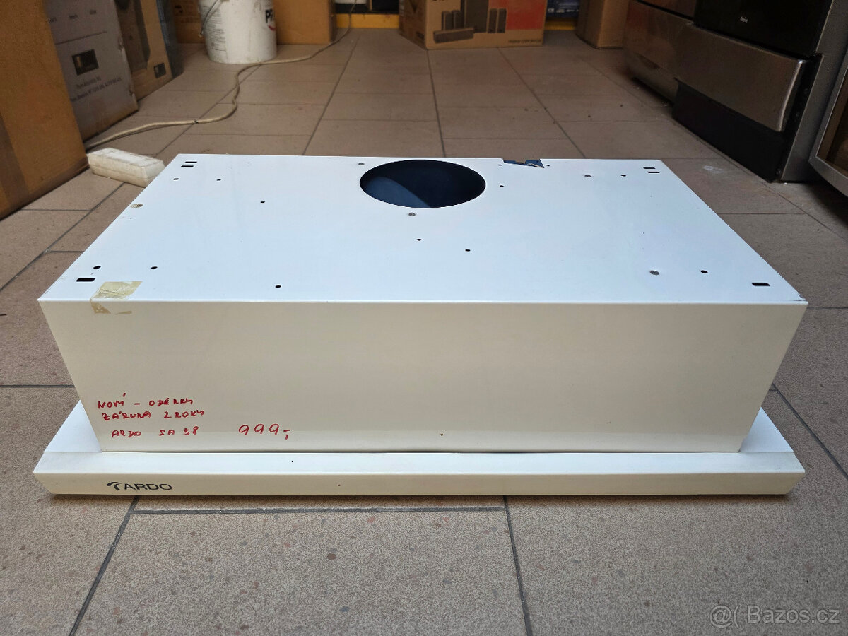 ARDO teleskopický odsávač par, 60cm, bílý, záruka 2 roky