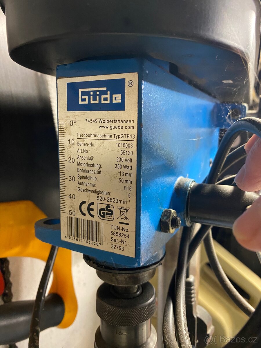 Stojanová vrtačka GÜDE