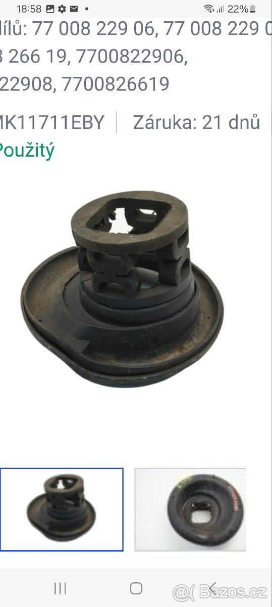 Koupím na renault laguna 1 , espace 3 , upevnění tlumiče