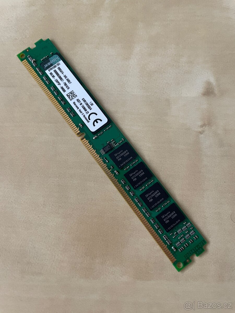 Paměť DDR3 Kingston 4GB 1333MHz