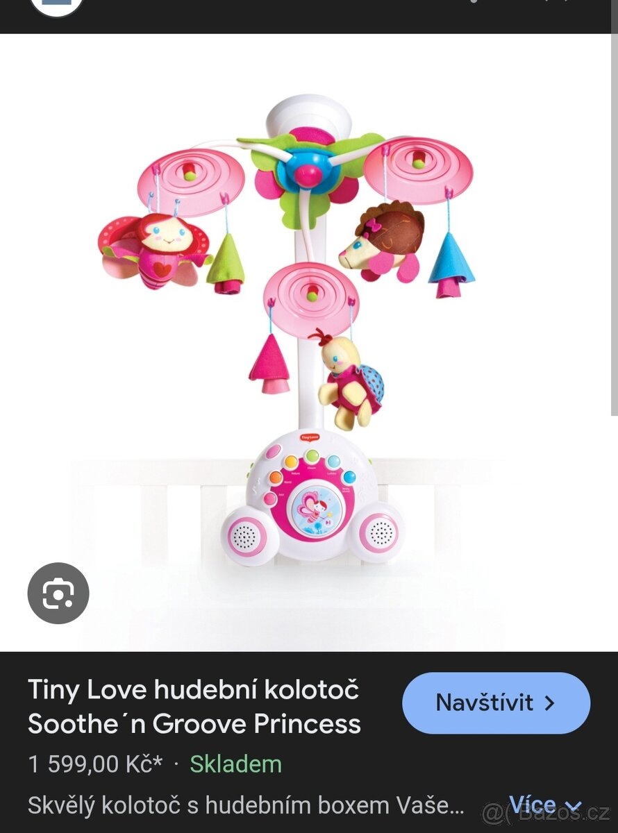 Dětský kolotoč nad postýlku Tiny Love