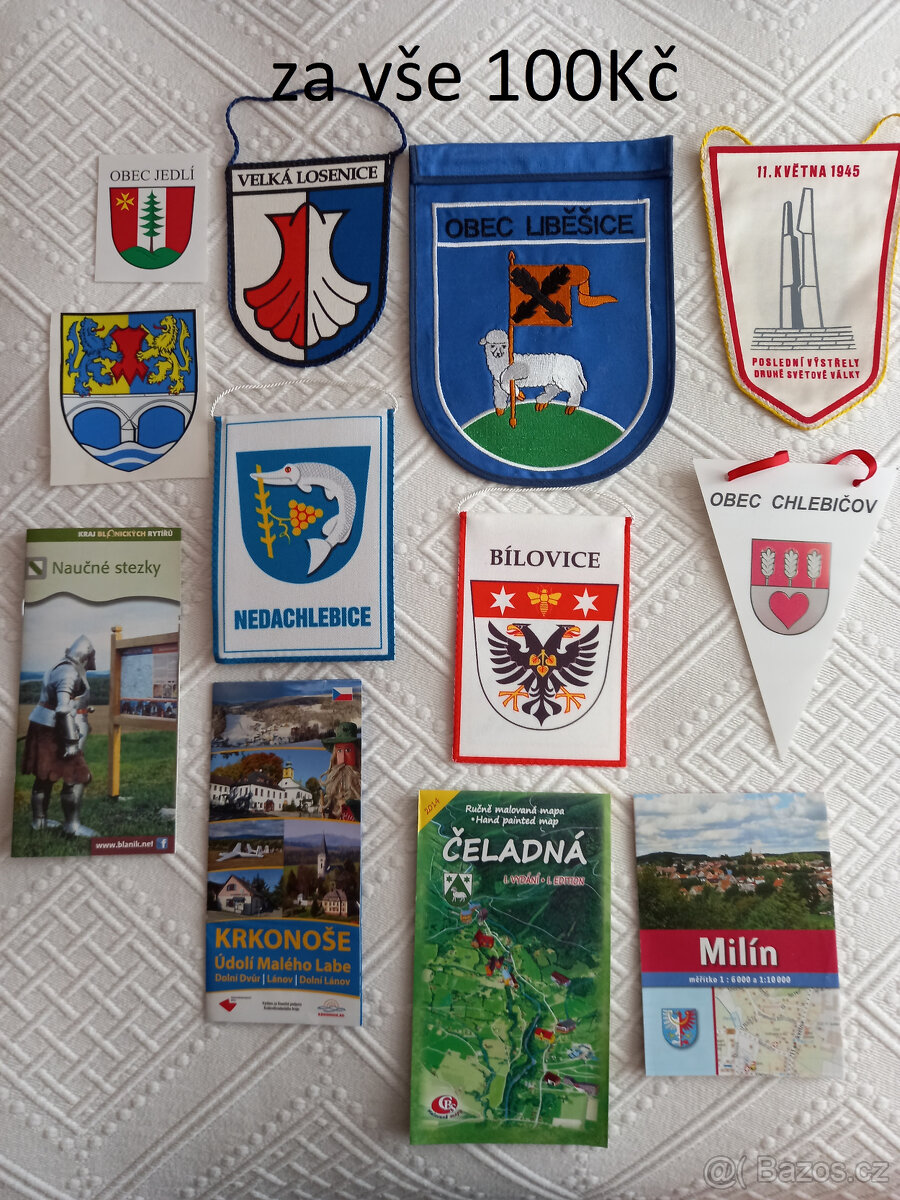 vlajky  měst ČR + odznaky