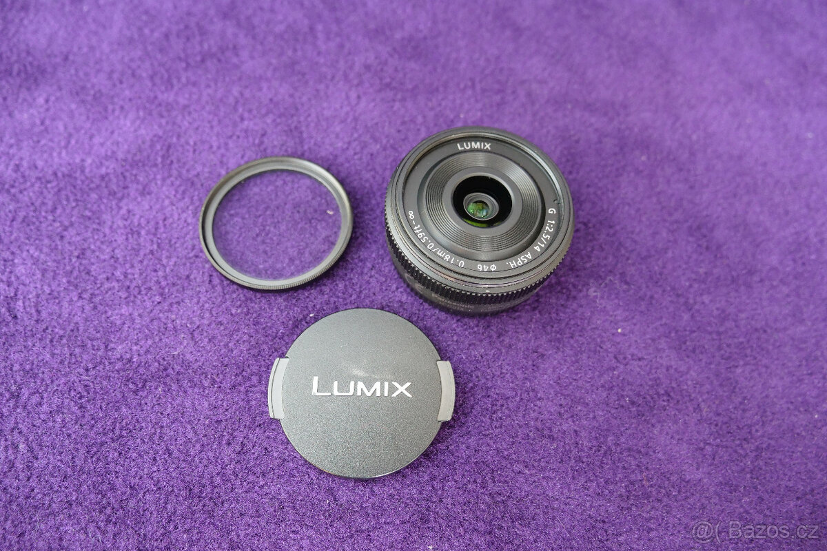 Panasonic Lumix G 14 F2,5 - pevný širokoúhlý objektiv
