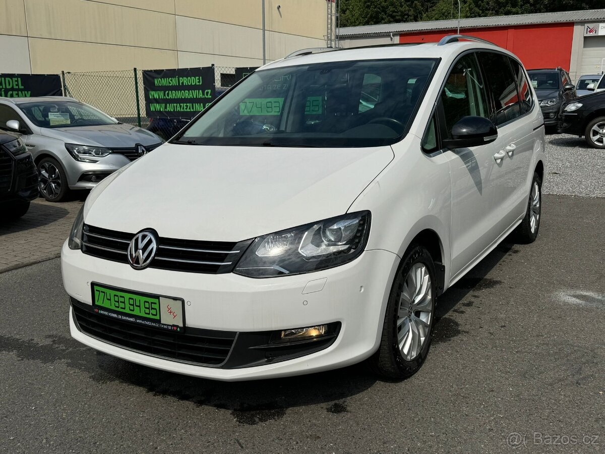 VW SHARAN 2,0 TDI CR 4x4 - 103 KW, 6 míst, TOP SERVIS