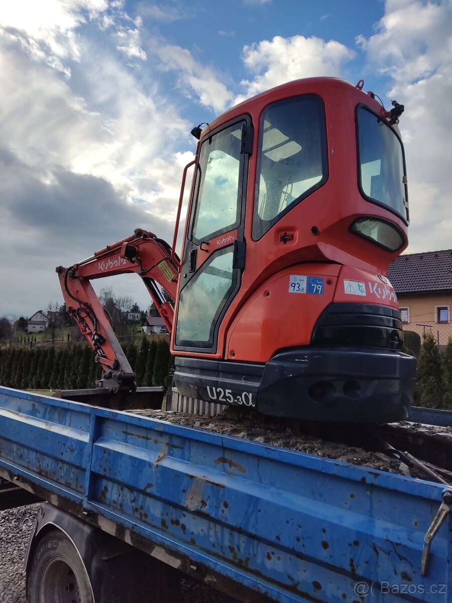 Zemní a výkopové práce minibagrem 2,5 t