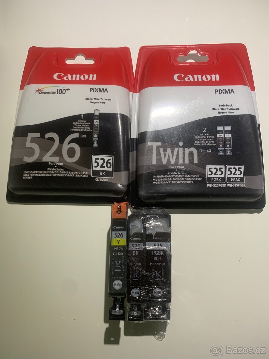 Barvy do tiskárny CANON