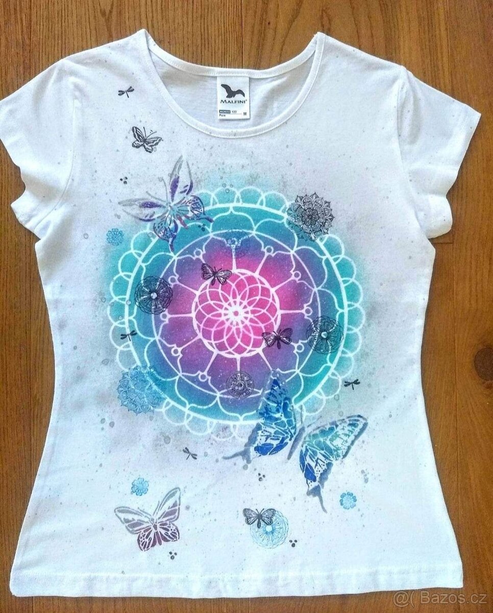 Dámské tričko, triko mandala - nové