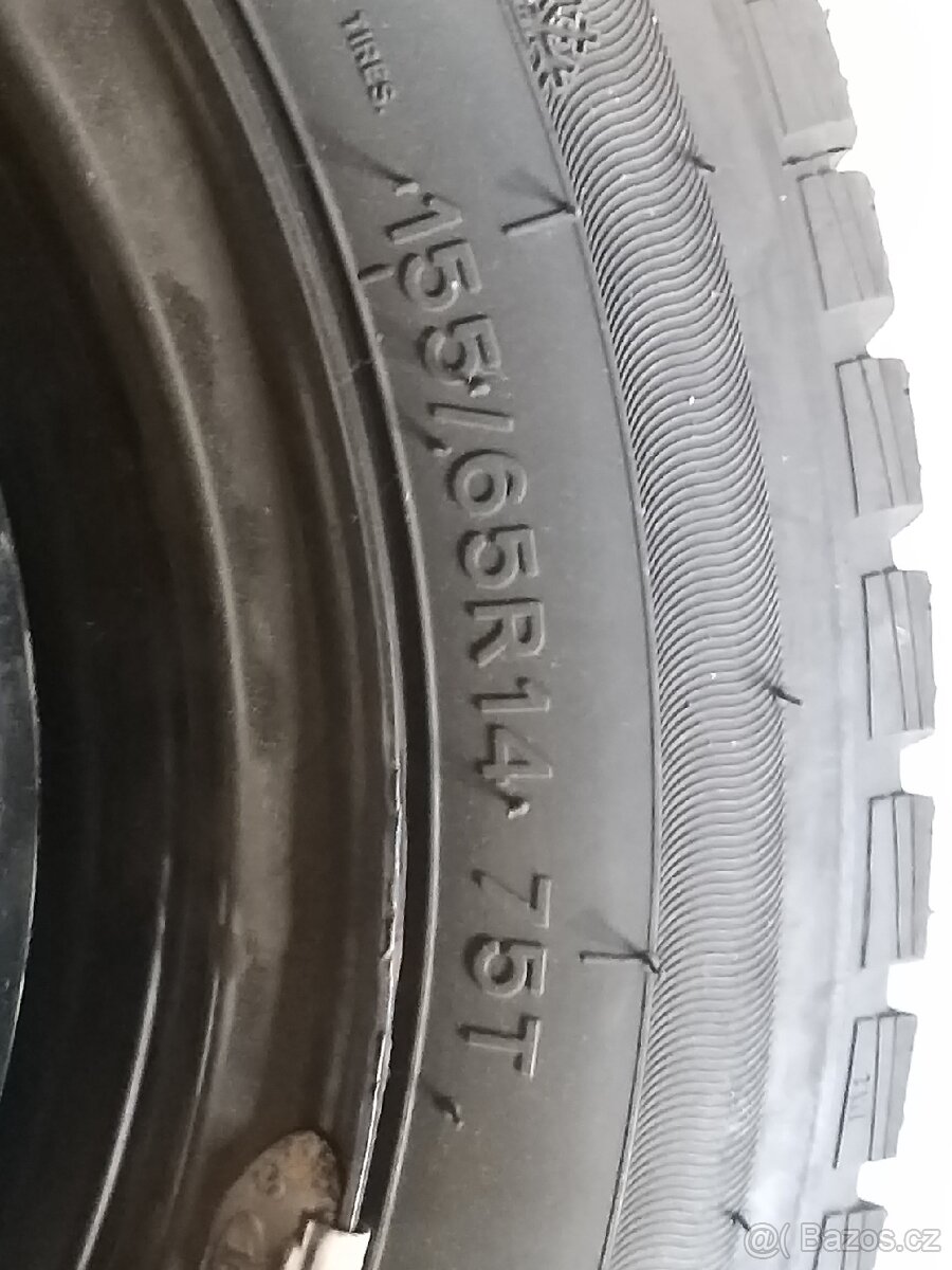 Zimní 155/65 R14 na disku 4½J X14