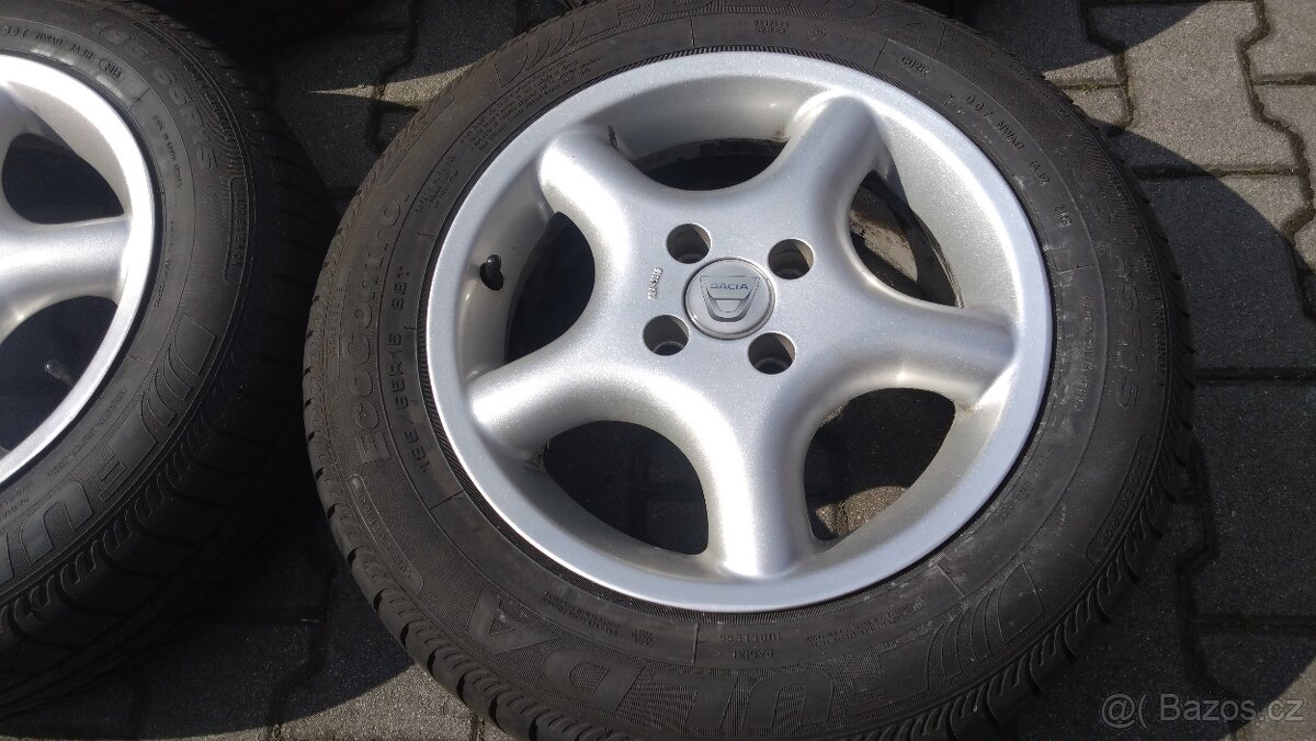al kola 15 4x100 na DACIA + letní pneu 185 65 15