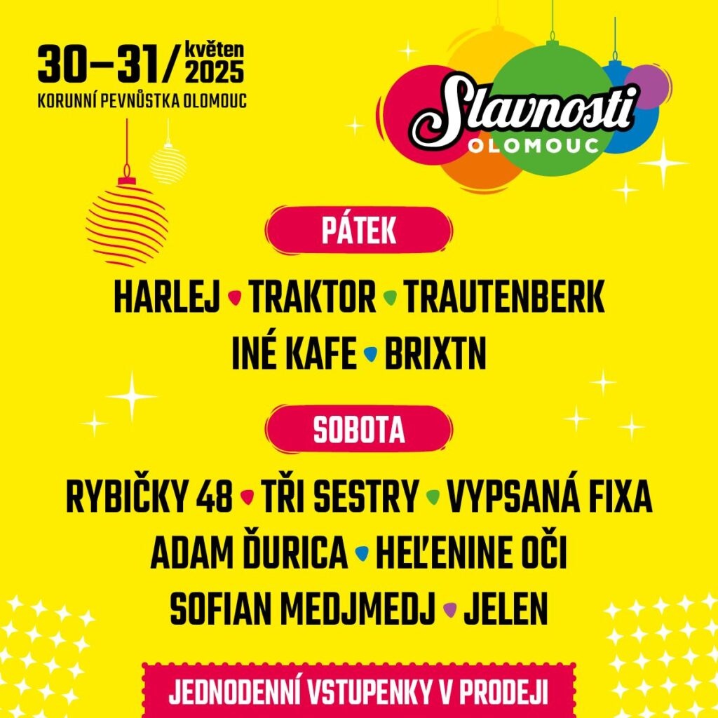 Vstupenky slavnosti Olomouc 30.-31.5.