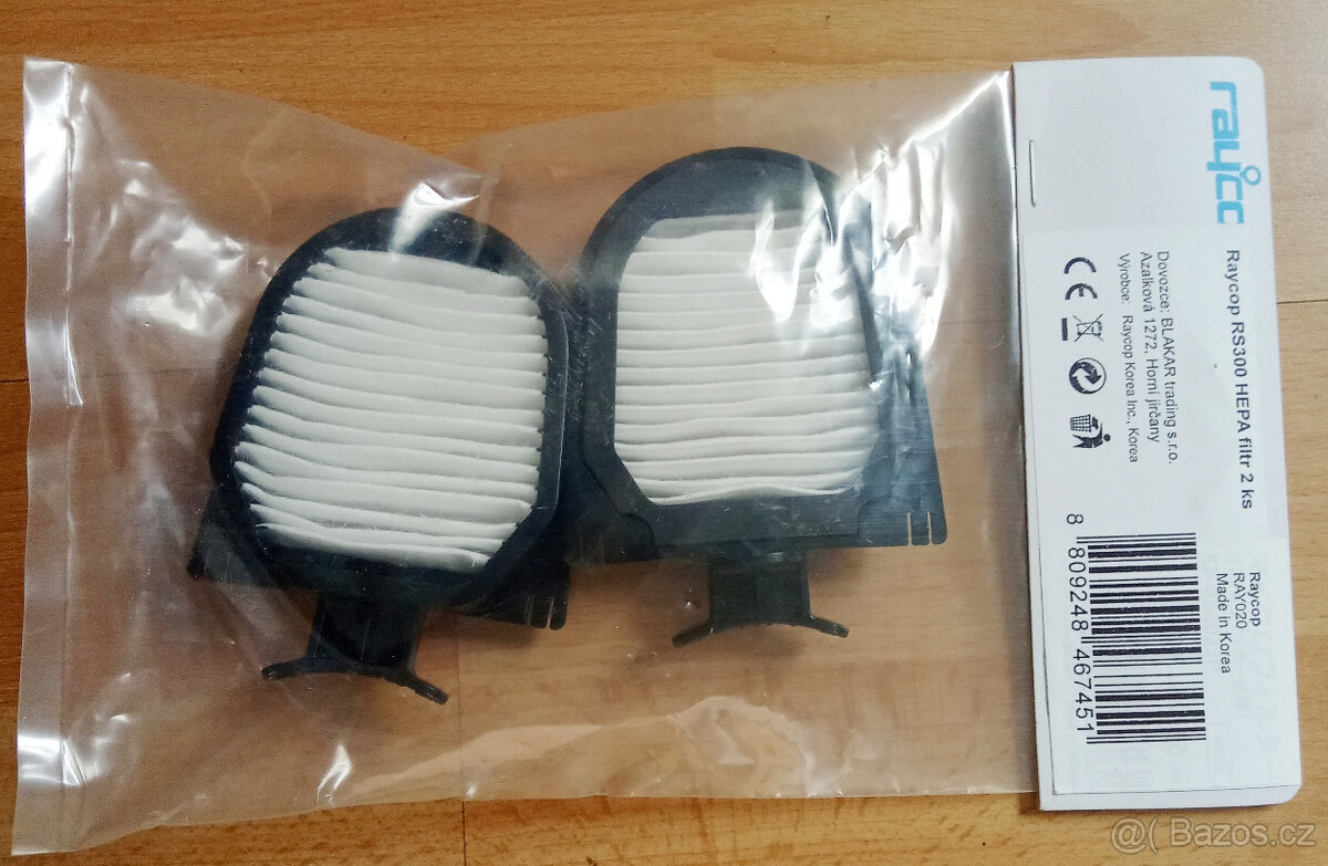 HEPA filtr pro vysavač RAYCOP RS300, 2ks - NOVÉ
