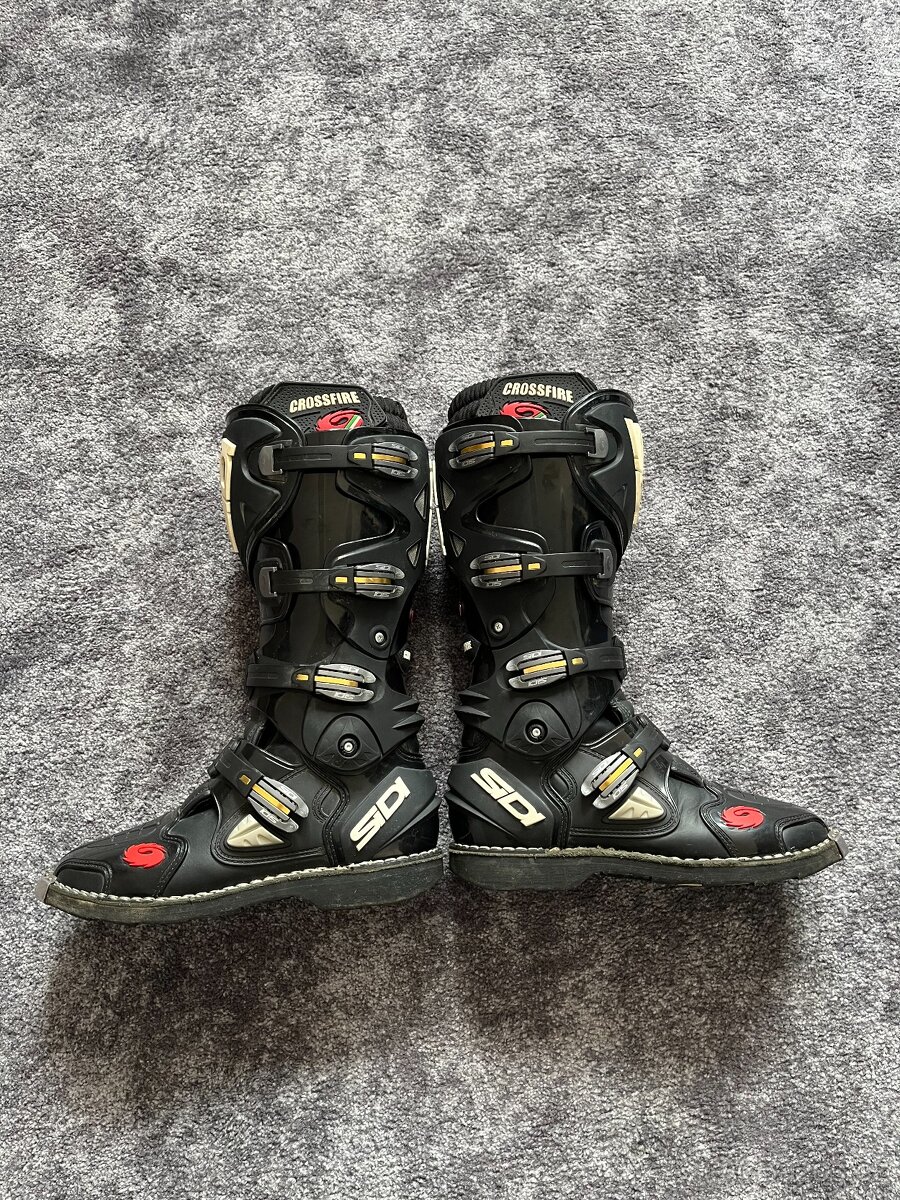 2x MX enduro boty velikost 43