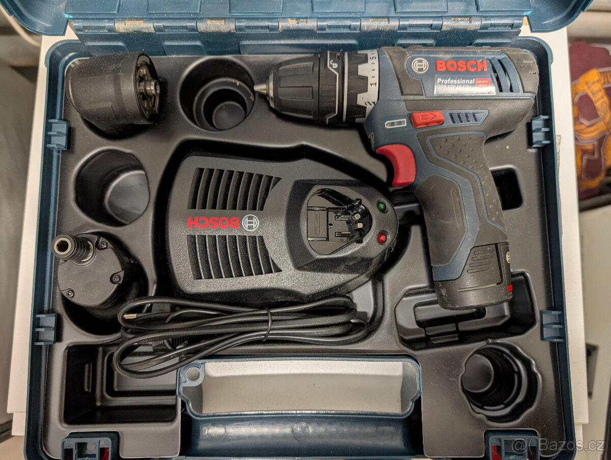 akušroubovák BOSCH GSR 12v-15fc