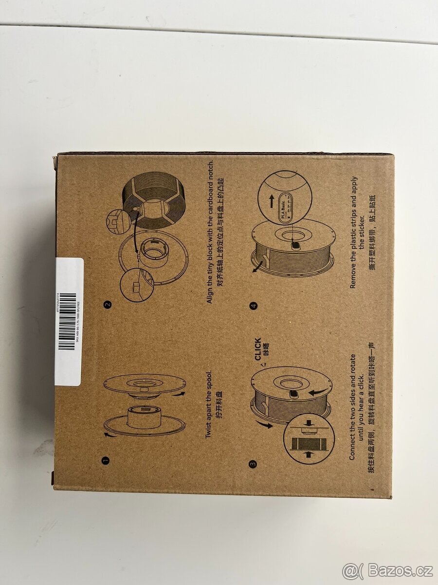 Bambu Lab Filament - Tyrkys- plnici bez špulky