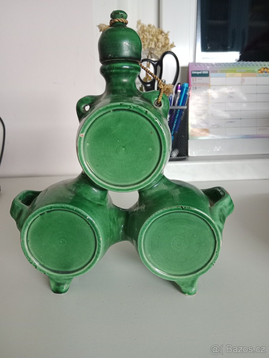 Keramická trojitá placatka – Kántor & Sándy, Made in Hungary