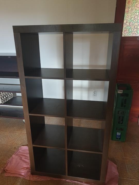 IKEA Kallax 2x4 tmavě hnědá