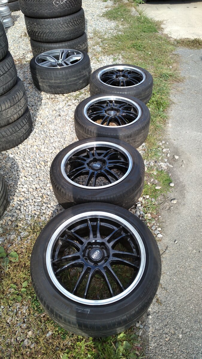 Sada alu kol DOTZ s letními pneumatikami Pirelli – 4 ks