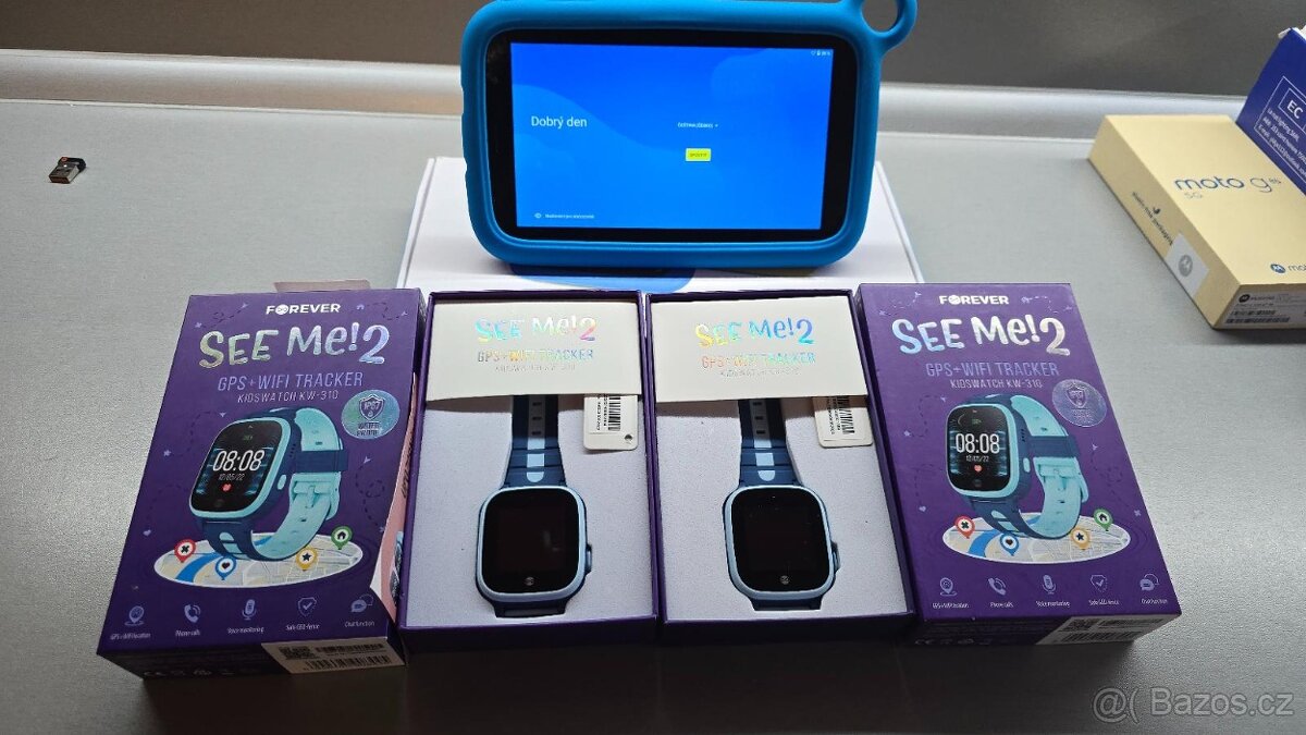 chytré Hodinky dětské 2X, Forever Kids SeeMe KW-310 + Tablet