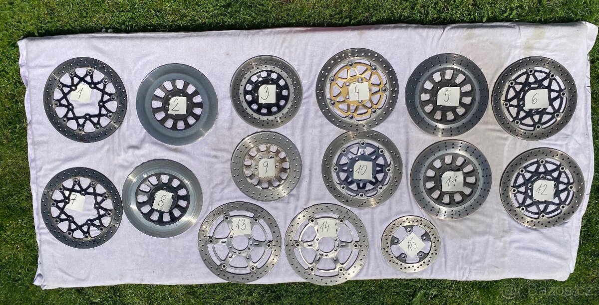 Brzdové kotouče Suzuki GSX-R, Yamaha XS, Aprilia rsv