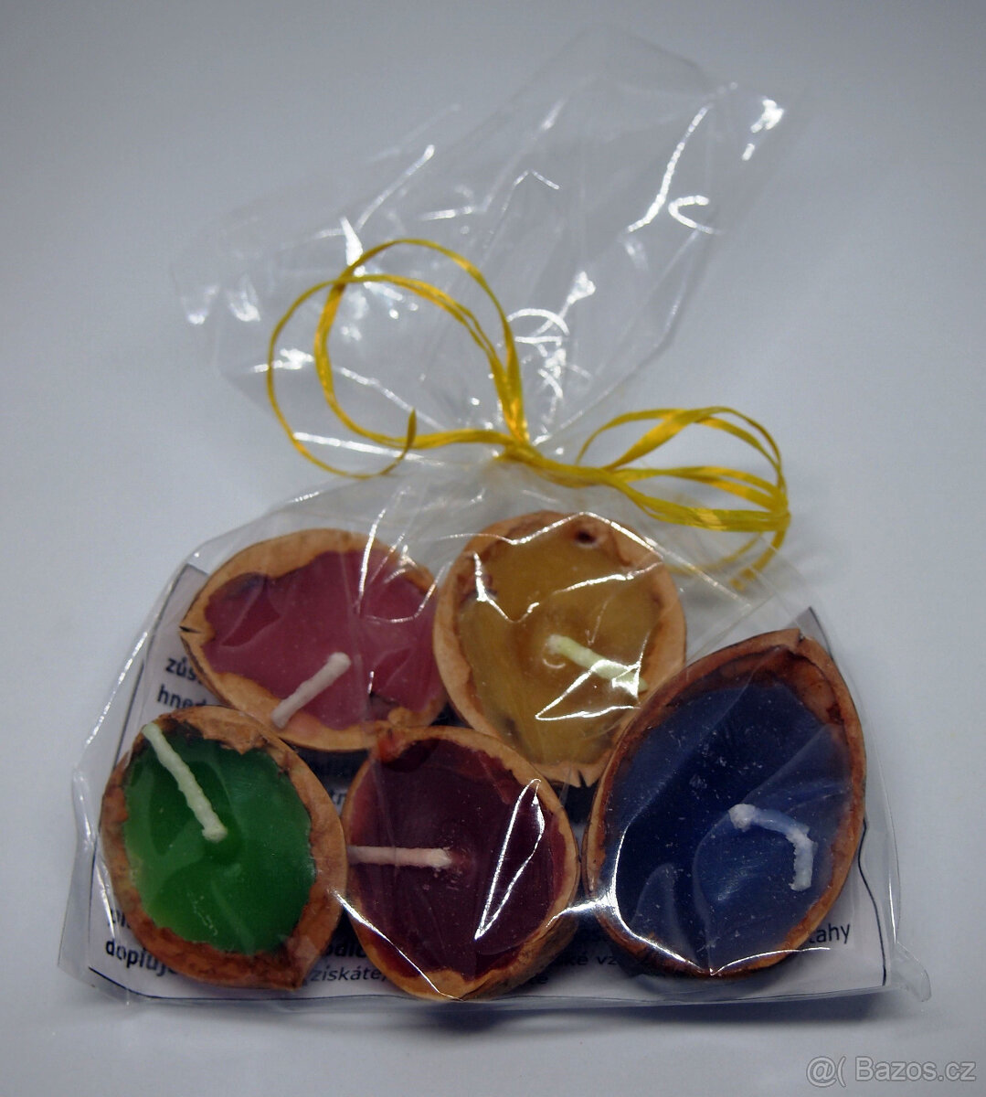 SVÍČKY ZE SKOŘÁPEK - VÁNOČNÍ LODIČKY - DÁRKOVÉ BALENÍ