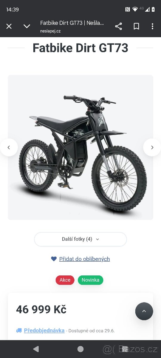 Elektricka motorka gt73 cena se může usmlouval