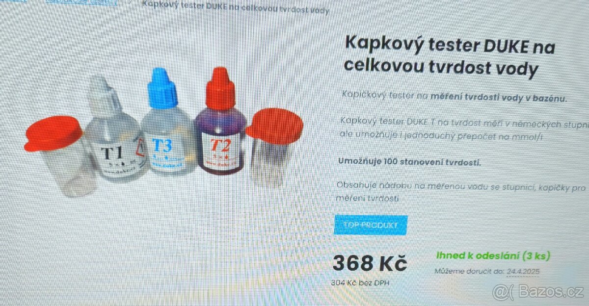 Kyslikova chemie, testery oxi,tvrdost, ph plus a minus