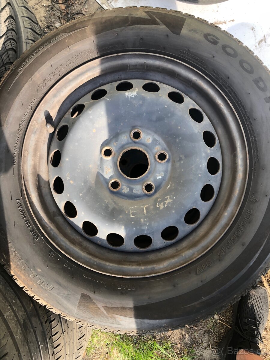 Sada plech 5x112 pneu 195/65 R15