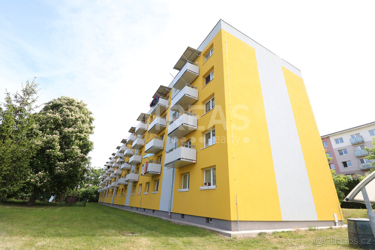 Milovice, pronájem bytu 2 + 1, 48 m2 s balkónem 2 m2 a sklep