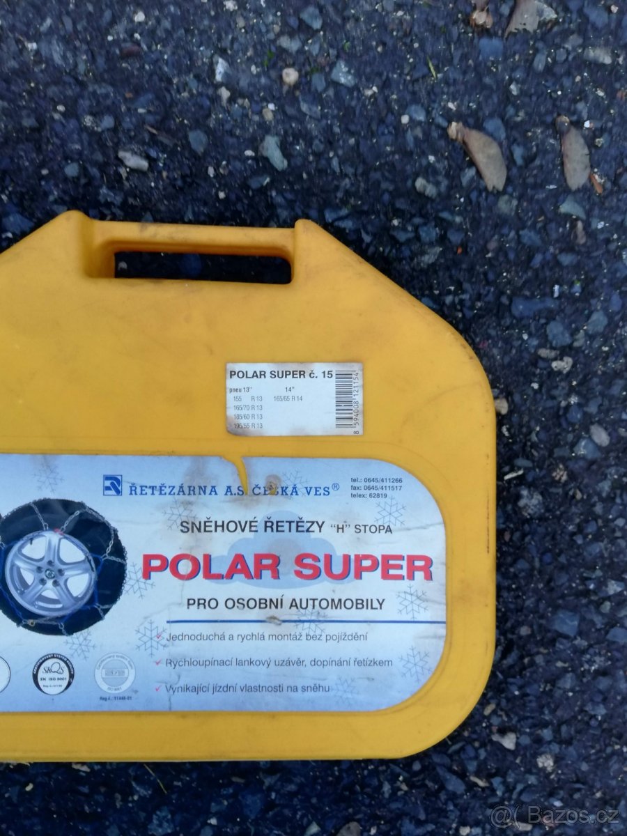 Prodám sněhové řetězy Polar super