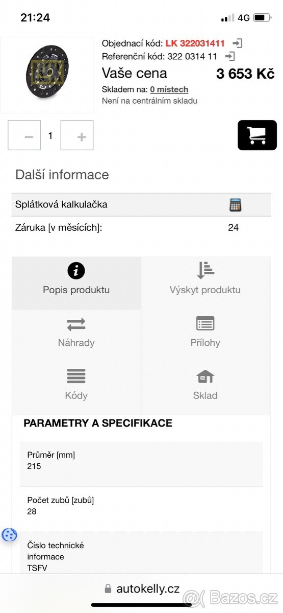 spojkova lamela