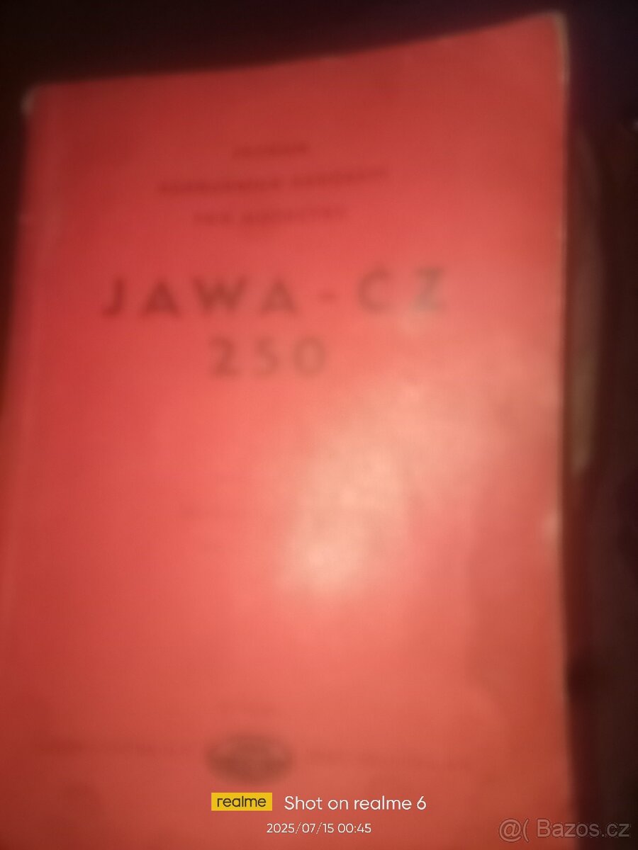 Manuál Jawa 250 typ353