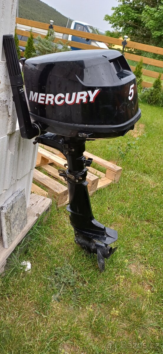 Motor Mercury 5hp dlouhá noha po kompletním servisu