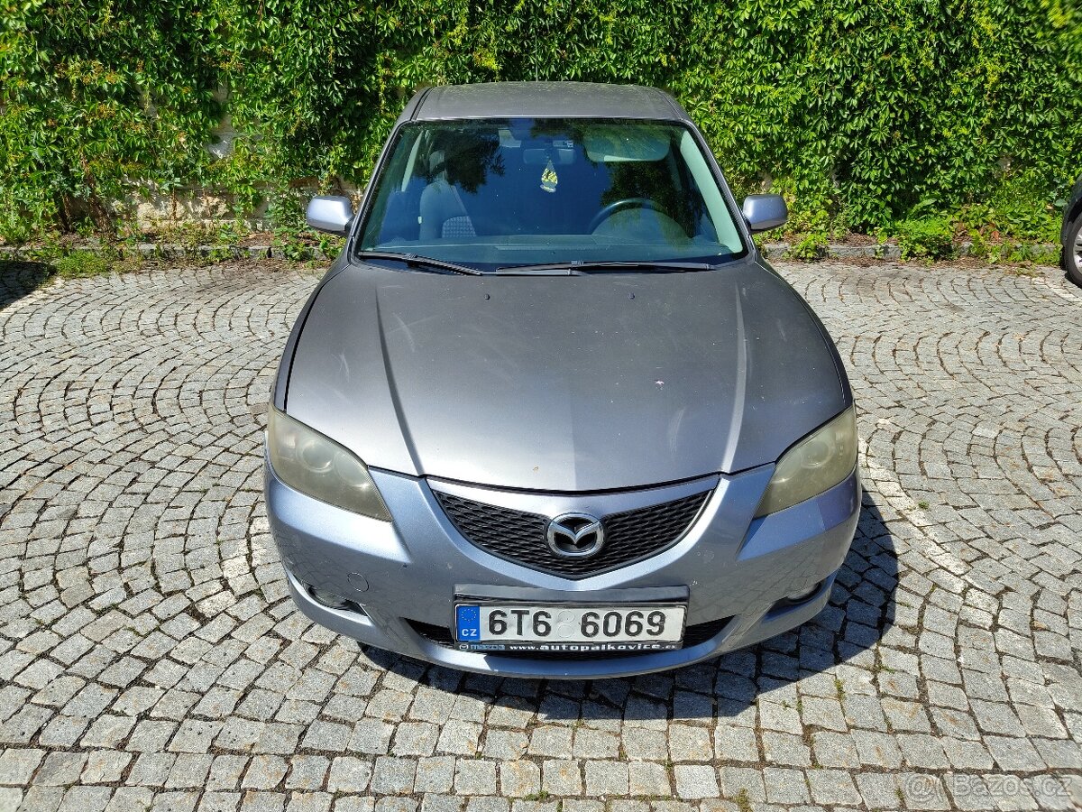 Mazda 3 BK 1.6 benzín 77 kW – jede, brzdí, řezné – 8 900 Kč